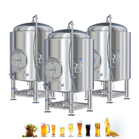 Cuve à bière brillante en acier inoxydable isolée à double enveloppe de 500 L pour le stockage, la carbonatation et la clarification de la bière artisanale en brasserie
