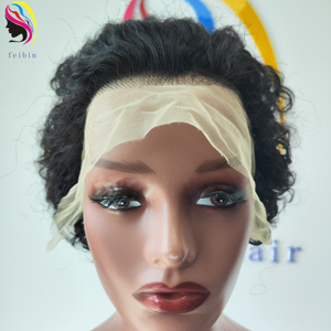 Vente en Gros Crépus <span class=keywords><strong>Bouclés</strong></span> Vierge Brésilienne <span class=keywords><strong>Cheveux</strong></span> Humains 13x4 hd Transparent Dentelle Frontale Perruques Vendeur - Product Image 2