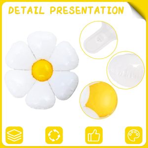 Nuevo Globo de Aluminio con Forma de Flor Blanca para Decoración de Fiestas de Cumpleaños y Bodas - Product Image 3