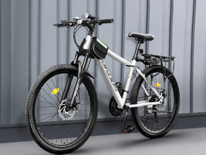 Vélo de montagne WOLF GUEST avec fourche en acier de 26 pouces, freins à disque, 21/24/27 vitesses, suspension à ressort à huile, pour hommes, trajets quotidiens, route, haute performance - Product Image 5