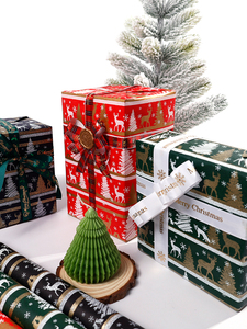 Rollo de Papel de Regalo Dorado de Alta Calidad, Recubierto, para Cajas de Regalo Navideñas - Product Image 2