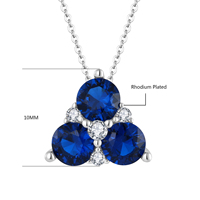 LULUFOCUS Set Perhiasan Kalung Anting Perak Sterling 925 Fashion Batu Permata Amethyst Alami Mewah dengan Zirkon