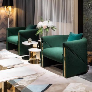 เก้าอี้พักผ่อนเดี่ยวทันสมัย เก้าอี้โซฟาห้องนั่งเล่นสไตล์มินิมอล เก้าอี้ห้องนั่งเล่นสุดหรู - Product Image 6