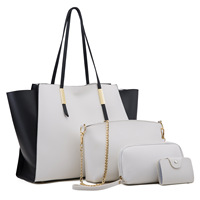 Collection de Sacs à Main Trapèze pour Femmes 4 Pièces, Fermeture Éclair, Doublure Polyester – Nouveauté 2021, Offre Spéciale
