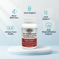 Capsules de détoxification rénale OEM, complément alimentaire, capsules de composé avancé d'acide urique, contiennent de la vitamine B6