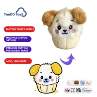 Porte-clés en peluche personnalisé en forme de chiot, adorable porte-clés en forme de chien avec illustration dessinée sur mesure pour la décoration de sac