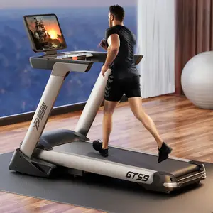 YPOO SEMI kommerzielles Laufband mit YIFIT APP Luxus Home Fitness elektrisch klappbar 15% geneigtes Laufband