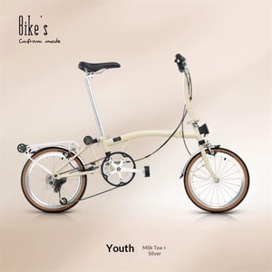 Vélo pliant de style <span class=keywords><strong>Brompton</strong></span> à 3 plis, 16 <span class=keywords><strong>pouces</strong></span>, compact, portable, pour les trajets quotidiens - Product Image 2