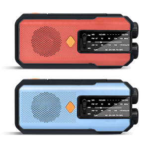 Khẩn cấp mới 7400mwh Radio cho gia đình với AM/FM/WB, 3 cách sạc báo động SOS thân thiện, đèn pin, đèn đọc sách - Product Image 2