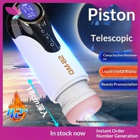 Lexinwish Herren Vollautomatischer Elektrischer Vibrations-Masturbationsbecher Realistische TPE-Vagina Einziehbare Kammer Saug- und Heizmodell