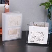 Livre de rangement pour autocollants à ongles en plastique de 80 pages, album de présentation 3D double face pour collectionner les autocollants et décalcomanies pour ongles en gel, compatible OEM