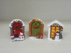 Résine Noël Mini Maison Micro <span class=keywords><strong>Paysage</strong></span> Lumineux <span class=keywords><strong>Neige</strong></span> Maison Décorations Fée Jardin Accessoires - Product Image 4