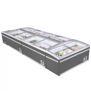 <span class=keywords><strong>Congélateur</strong></span> commercial <span class=keywords><strong>combiné</strong></span> avec îlot de présentation et 2 portes vitrées à refroidissement direct - Product Image 6