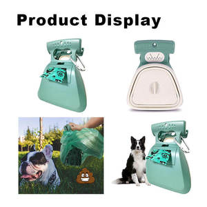 Ramasse-crottes pliable en silicone écologique avec support de sacs à déjections intégré, utilisation mains libres en extérieur, nettoyage facile, hygiénique pour chien - Product Image 5