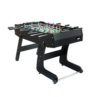 Table de football pliable de 4 pieds, gain de place, pour intérieur, longueur 48 pouces, table de baby-foot mobile en promotion