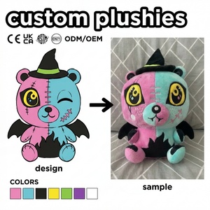 Peluche Personalizzato di Alta Qualità, Orsetto Strega Cartoon, Decorazione per Feste di Halloween Peluche Gigante Angry Bite - Product Image 1