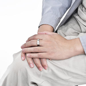 Bague hexagonale en acier titane, sept péchés capitaux et vertus gravées, bijoux de mode unisexe, cadeau - Product Image 2