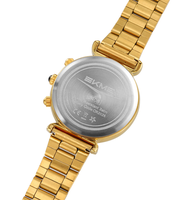 Montres électroniques Skmei 2408, nouvelle arrivée, chronomètre, compte à rebours, bracelet en acier inoxydable, boîtier rond en alliage, montre numérique pour femme