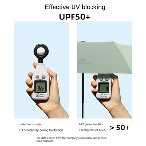 Parapluie noir unisexe de style Morandi, protection contre le soleil et la pluie, anti-UV, double usage - Product Image 3