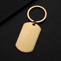 Personalisierter Gravierter Schlüsselanhänger, Edelstahl Laser-Gravur Schlüsselring, Individueller Metall-Hundemarken-Schlüsselhalter als Geschenk