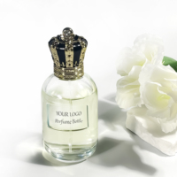 Bouteille de parfum vide cylindre unique clair 100ml emballage cosmétique bouteille de pompe de lotion bouteilles de parfum transparentes en verre