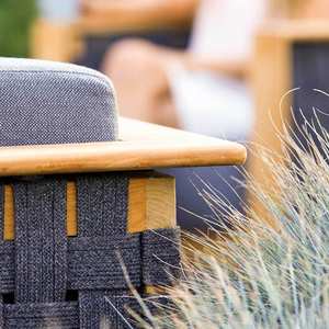 Canapé de jardin trois places, structure en alliage d'aluminium, mobilier d'extérieur imperméable pour villa, cour, hôtel, maison d'hôtes - Product Image 2