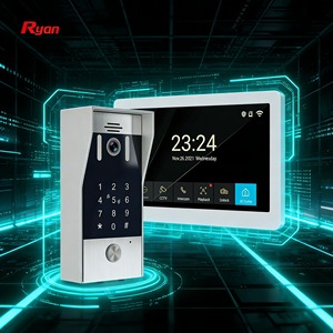 <span class=keywords><strong>Interphone</strong></span> vidéo intelligent Tuya Wi-Fi, connexion 2 fils, base IP, déverrouillage, lecteur d'empreintes digitales 1080P, grand écran tactile 10,1 pouces - Product Image 2