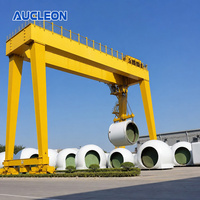 Grue portique robuste à double poutre de 80 tonnes, à double vitesse, avec treuil monté sur rail, pour le transport de marchandises portuaires - Vente directe usine