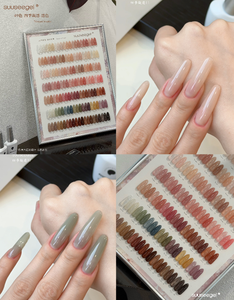 Nouveauté - Ensemble de vernis à ongles en gel de couleur translucide 15 ml - Fournitures pour ongles avec logo personnalisé - Kit de vernis à ongles en gel UV avec présentoir de luxe - Product Image 6