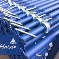Fabriqué en Chine, vente directe d'usine, étais en acier galvanisé Q235 personnalisable, télescopique réglable pour la construction de métros