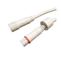 Câble d'extension industriel IP65 mâle/femelle, gaine en PVC, longueur de câble 20 cm, connecteur étanche 2/3/4/5 broches M12/M14