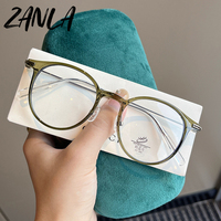 Lunettes de vue de luxe 2026 anti-lumière bleue pour femmes et hommes, montures ovales pour myopie avec dioptrie