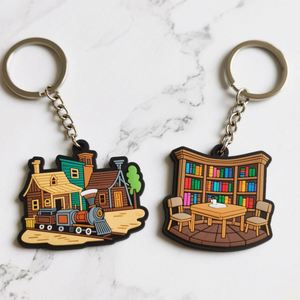 <b>Custom</b> <b>Custom</b> PVC Keychains 2D/3D Soft Hard <b>Key</b> <b>Rings</b> for Promotional Gifts - Product Image 4