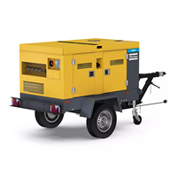 Nouveau compresseur d'air à vis diesel portable Atlas Copco U190 PACE monté sur camion, 5-10,5 bars, 90-190 CFM, Kubota V1505T