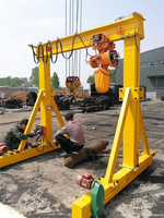 Pont roulant portatif 5T 10T avec palan à câble et palan électrique à chaîne