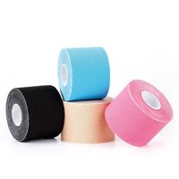 Cinta de Kinesiología Deportiva Unisex, Ecológica, Transpirable, Impermeable y Elástica, de Algodón Color Piel, 5cm*5m