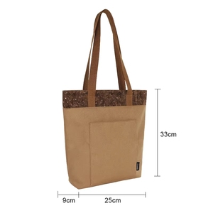 Bolso de Mano Ecológico y Orgánico 2026, Bolso de Compras de Fibra de Carbono Color Café, Logotipo Personalizado, Bolso de Lujo de Alta Calidad para Mujer - Product Image 2