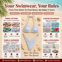 Vente flash - Maillot de bain personnalisé de luxe avec paillettes et sequins - Ensemble de bikini 2 pièces de marque propre - Maillot de bain de plage