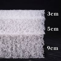 Matériau de Rembourrage Respirant et Très Élastique pour Matelas et Oreillers en Fibre d'Air POE Polymère 4D Importé, Imperméable et Uni