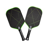 Raquette de pickleball en fibre de carbone écologique certifiée USAPA, noyau en bois 7 plis, finition naturelle, pour les programmes d'entraînement des jeunes