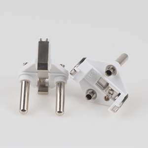 Spina <span class=keywords><strong>Elettrica</strong></span> Turca a 2 Pin in Rame 10A con 3 Prese Antimanomissione per Cavo di Alimentazione Francese - Product Image 1