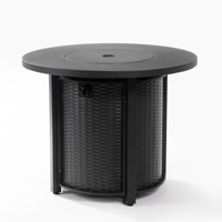 Table de foyer au propane en métal durable, écologique, 40000 BTU, pour intérieur/extérieur, décoration de jardin, foyer pour patio