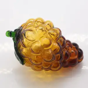 Customize glass fruits and vegetables figurines fruit decoration