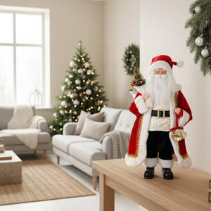Wholesale Customized Elegant Velvet Santa <b>Ornament</b> <b>Red</b> Christmas Tree Picks Mascot - Product Image 1