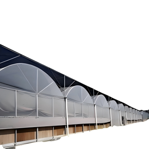 Serre multi-voûtes résistante à la grê<span class=keywords><strong>le</strong></span> avec cadre renforcé, utilisée pour la culture des arbres fruitiers (pommes, poires, cerises) - Product Image 1
