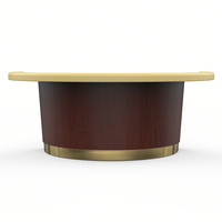 Table de Blackjack de Luxe Ronde en Bois de Qualité Supérieure, Personnalisée, de Grade Casino, pour la Vente en Gros