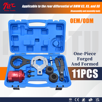MT-TOOLS Kit de 11 outils de remplacement de joint d'étanchéité de moyeu d'arbre d'entraînement et de couvercle de écrou d'arbre d'entraînement de différentiel arrière pour BMW