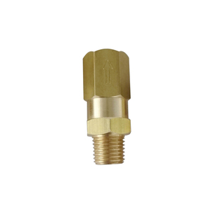 <strong>HI</strong>-<strong>TEK</strong> HK Model 1/4 Inch NPT Male to Male Thread Stainless Steel 304/316 Diaphragm Non-Return Check Valve for Gas Pneumatic - Product Image 1