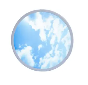 Üç renkli polar olmayan karartma mavi gökyüzü beyaz bulut tasarım ev kullanımı için renkli ışıklar