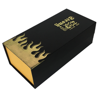 Cajas rígidas de materiales reciclados personalizados con laminación mate y estampado para té, cerveza, whisky, bebida energética, caja de vino, embalaje